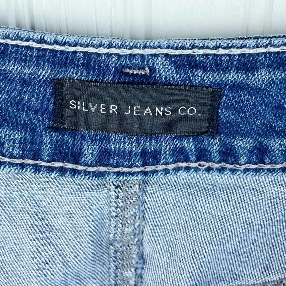 Silver Jeans Women's Boyfriend Mid Rise Slim Leg Denim Jeans Size W33 L29